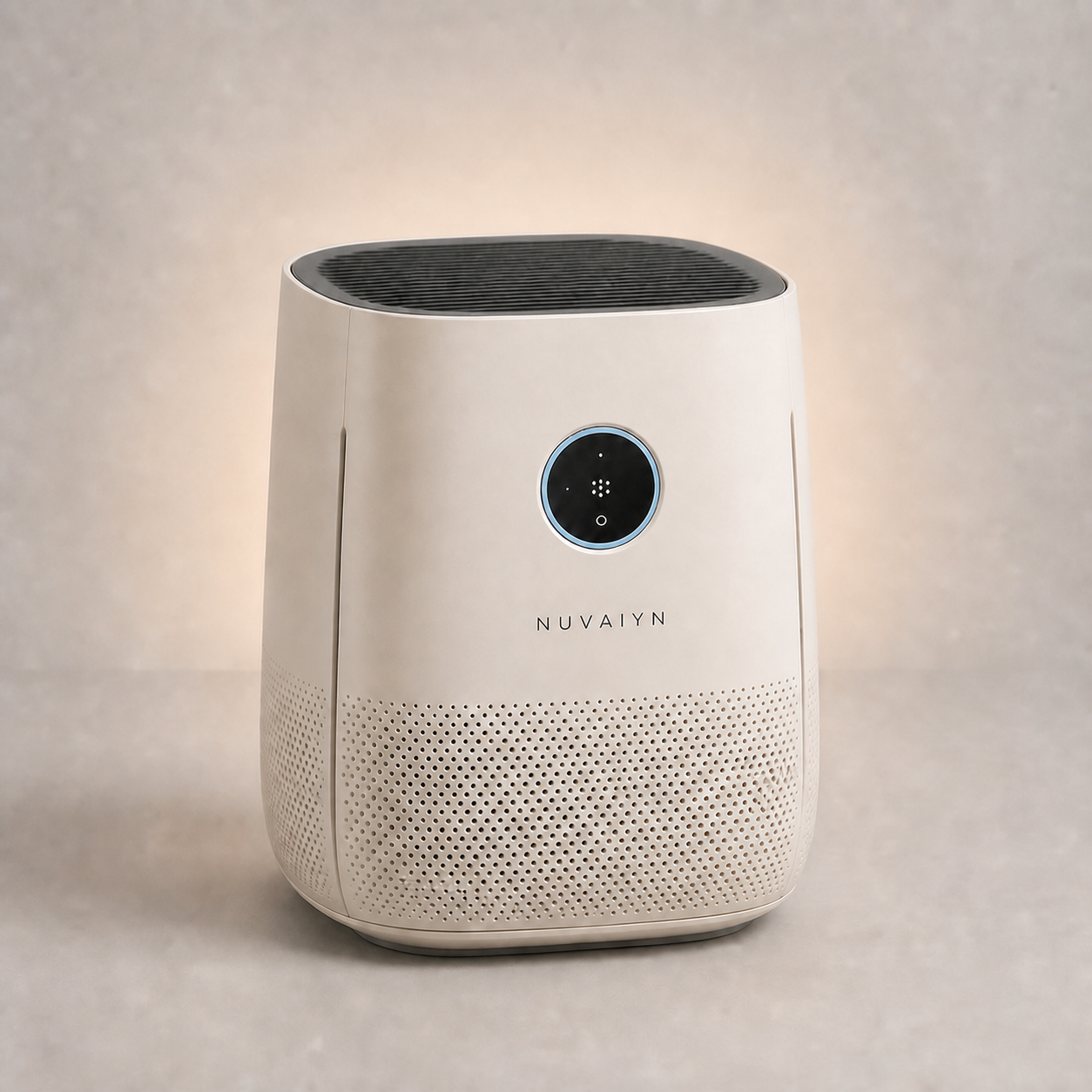 Nuvaiyn AirNest Compact Smart Air Purifier with integrated Nuvaiyn wordmark