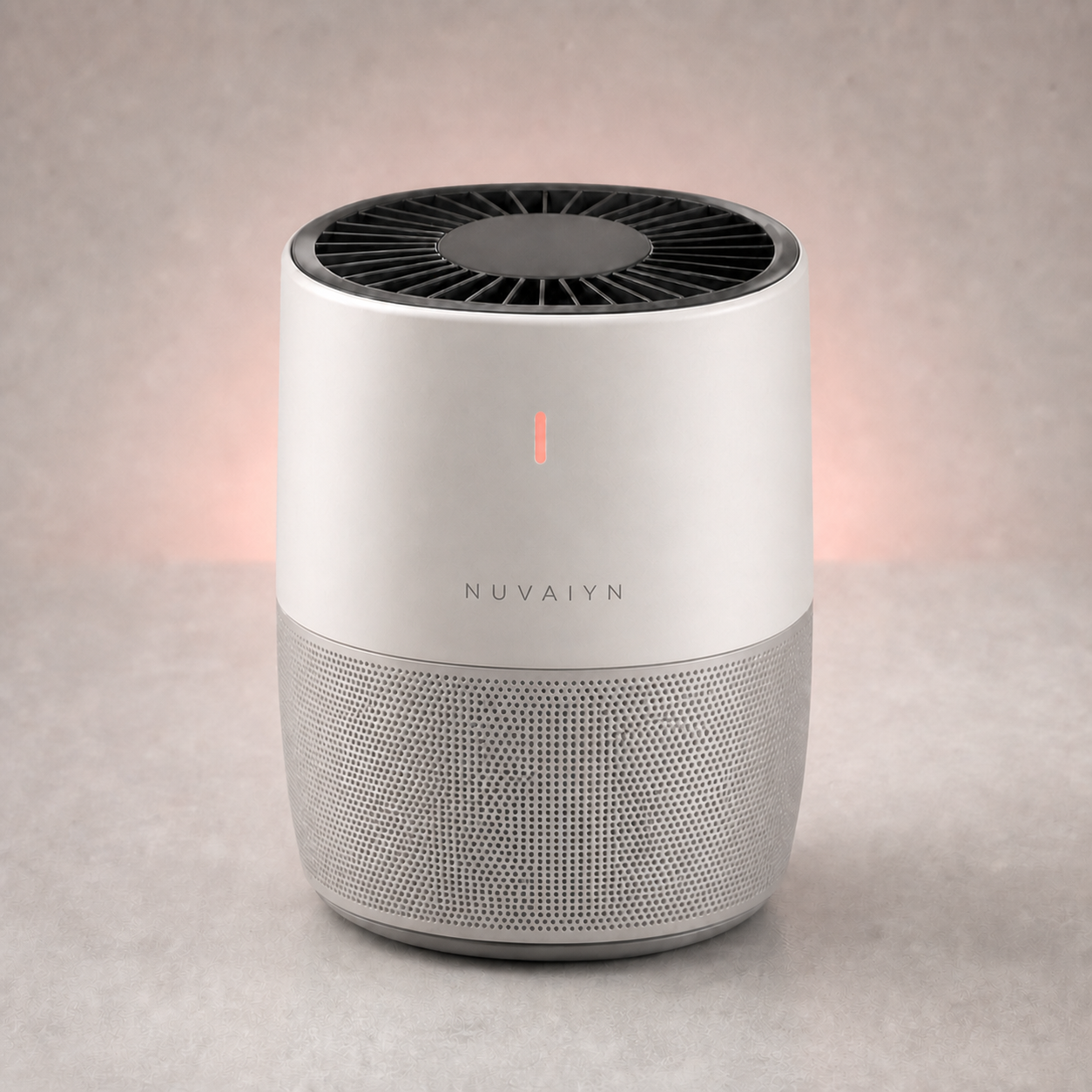 Nuvaiyn PurePod Personal Air Purifier with integrated Nuvaiyn wordmark