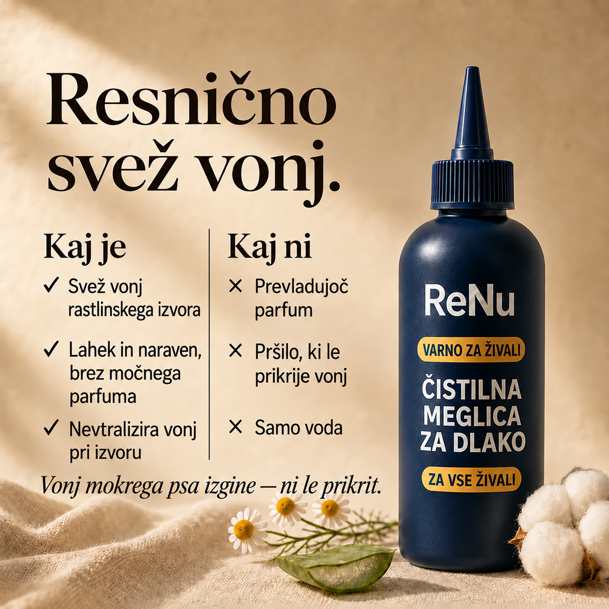 Svež vonj in nežna nega dlake