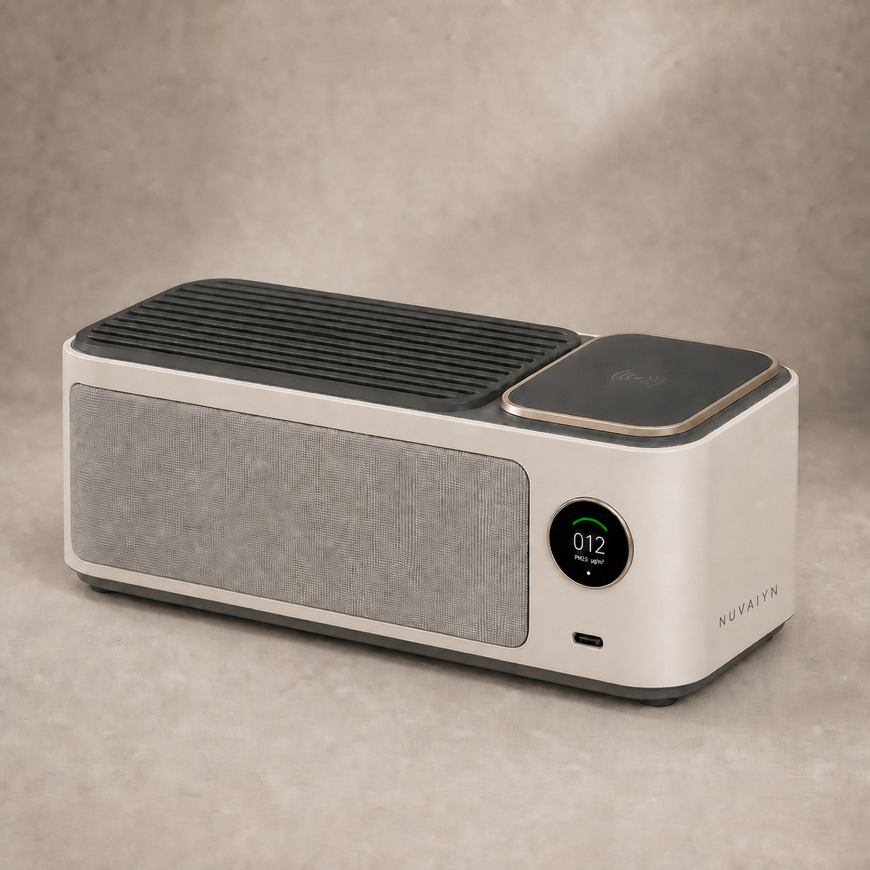 Nuvaiyn DeskHub Air and Wireless Charging Station with integrated Nuvaiyn wordmark