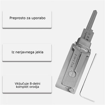 🔥 VROČA PONUDBA – 49 % POPUST ⚒️ SS001 Pro komplet za ključavničarsko usposabljanje iz nerjavečega jekla – praktični komplet cilindrov