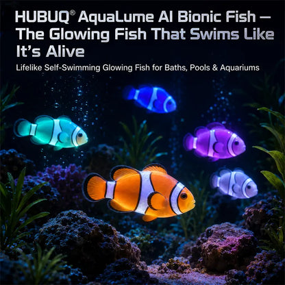 HUBUQ® Smart Bionic Fish – Interaktivna svetleča robotska ribica