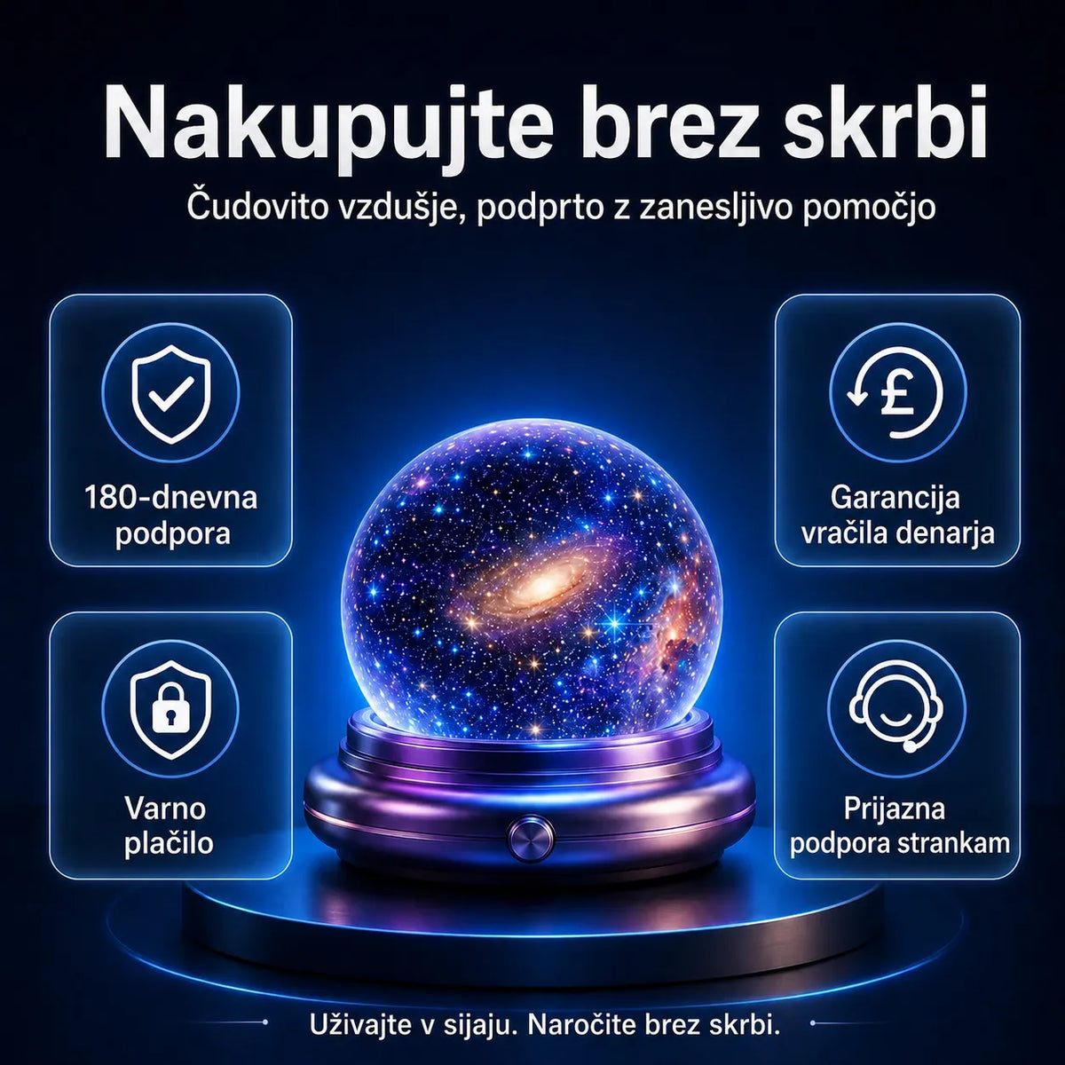 🌌 5D holografski projektor zvezd Comauo®
