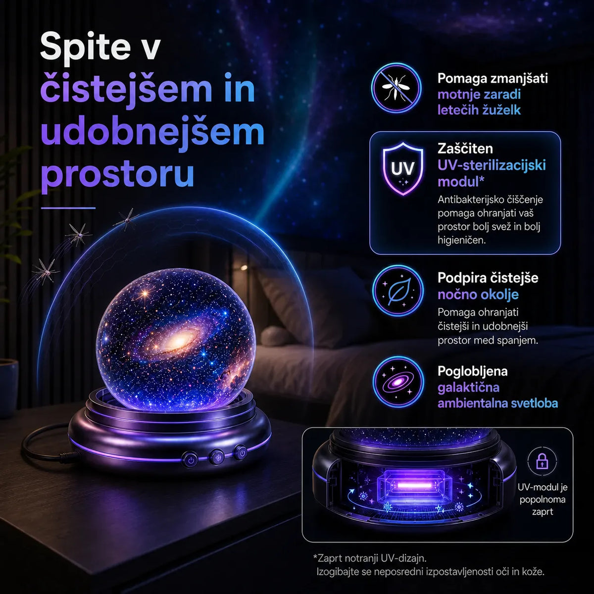 🌌 5D holografski projektor zvezd Comauo®