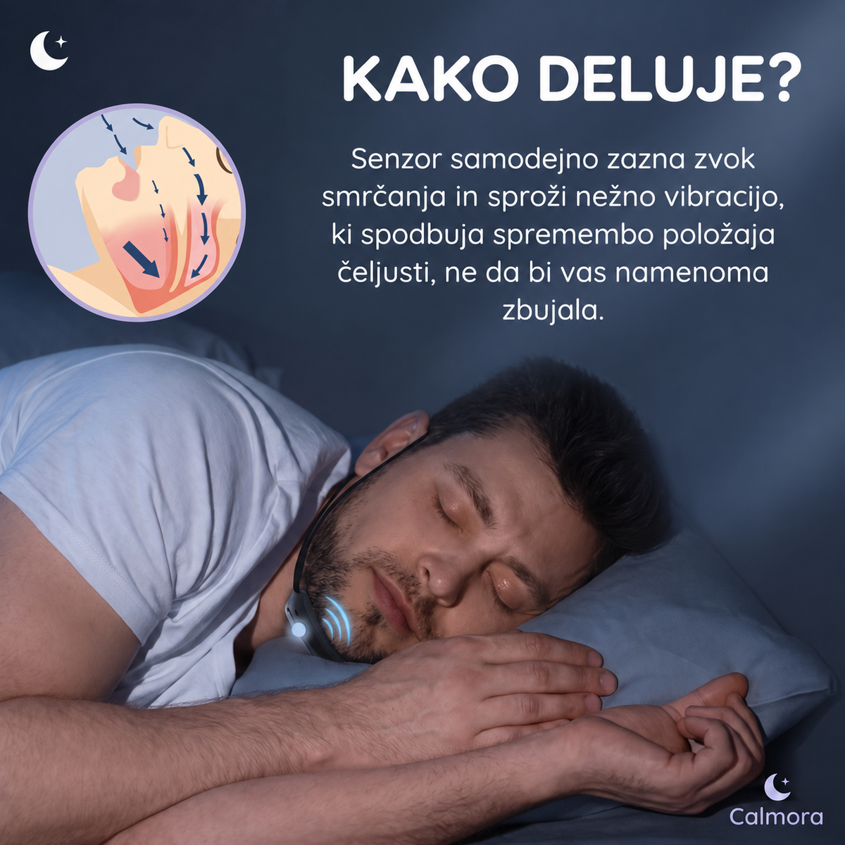 Smart anti-snoring device