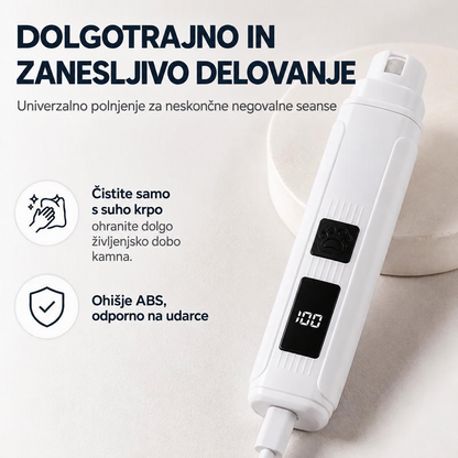 Električna brusilka za kremplje z LED-zaslonom