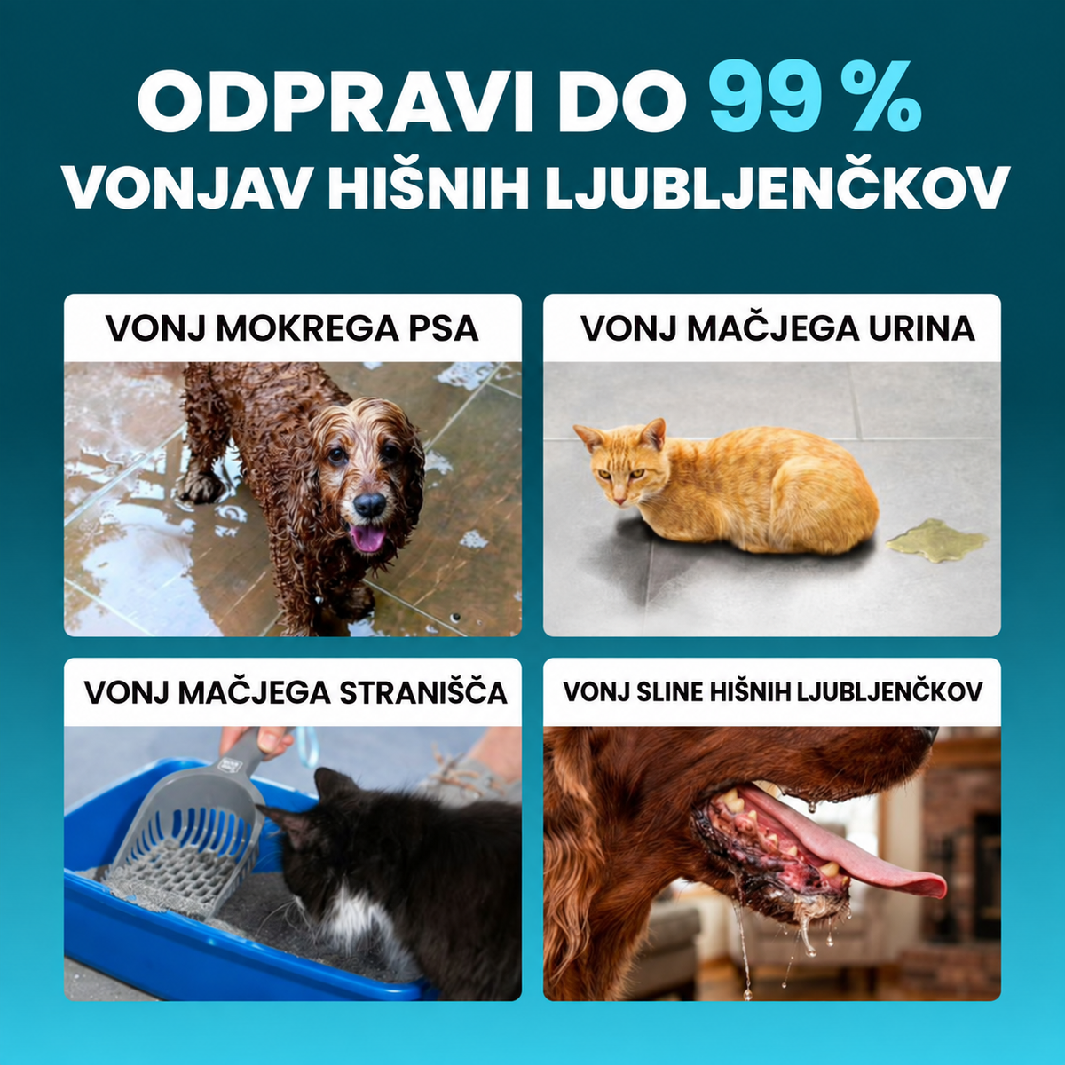 OzoFreshen – odstranjevalec vonjav hišnih ljubljenčkov