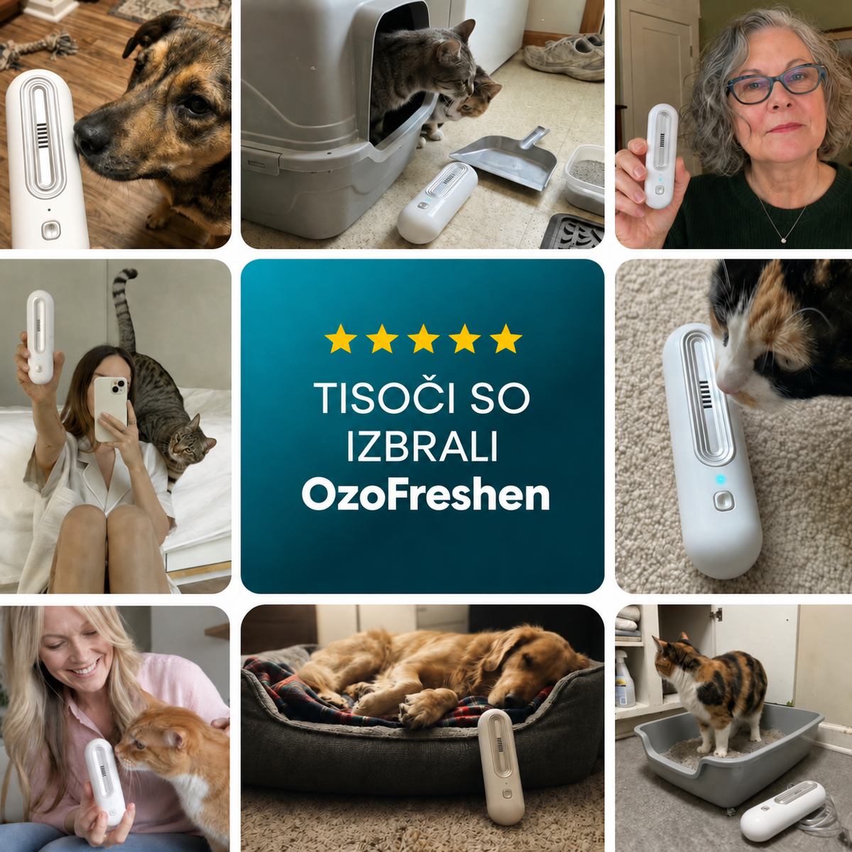OzoFreshen – odstranjevalec vonjav hišnih ljubljenčkov