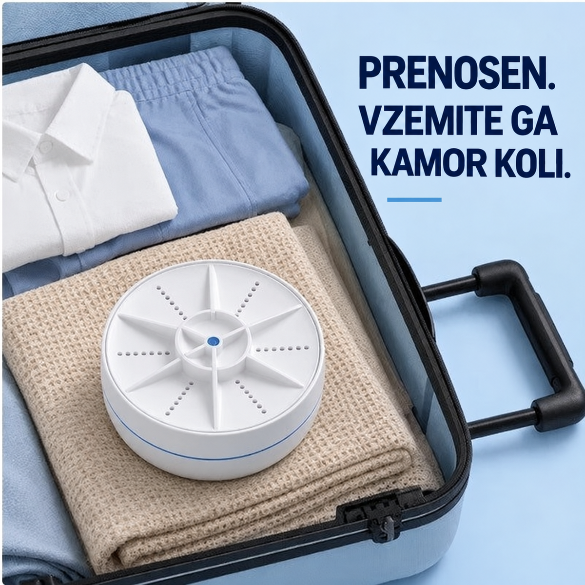 PocketWash portable ultrasonic washer