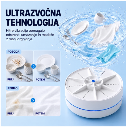 PocketWash portable ultrasonic washer