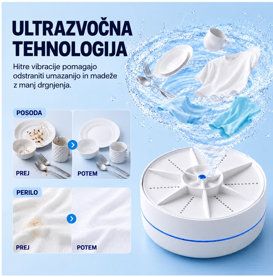 PocketWash portable ultrasonic washer