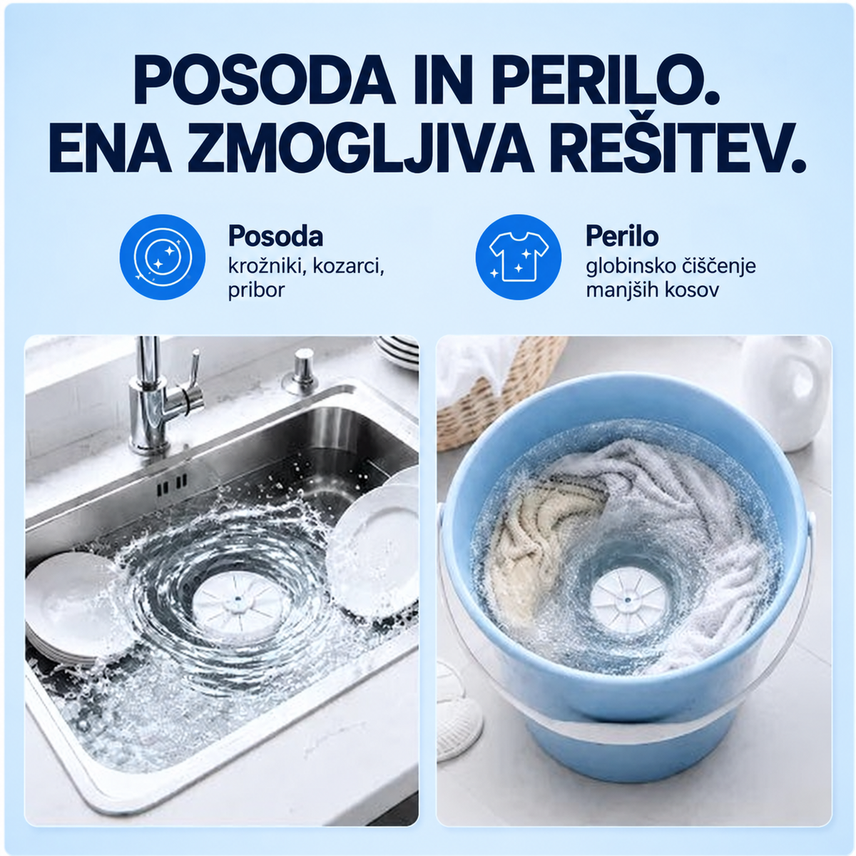 PocketWash portable ultrasonic washer