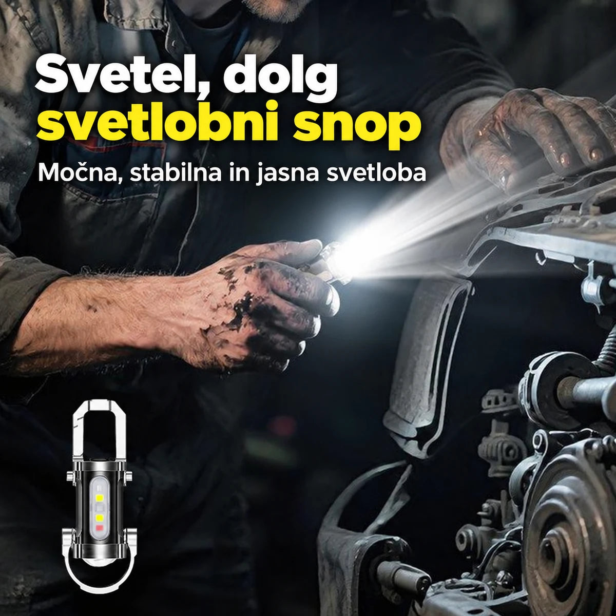 Prenosna polnilna svetilka za ključe