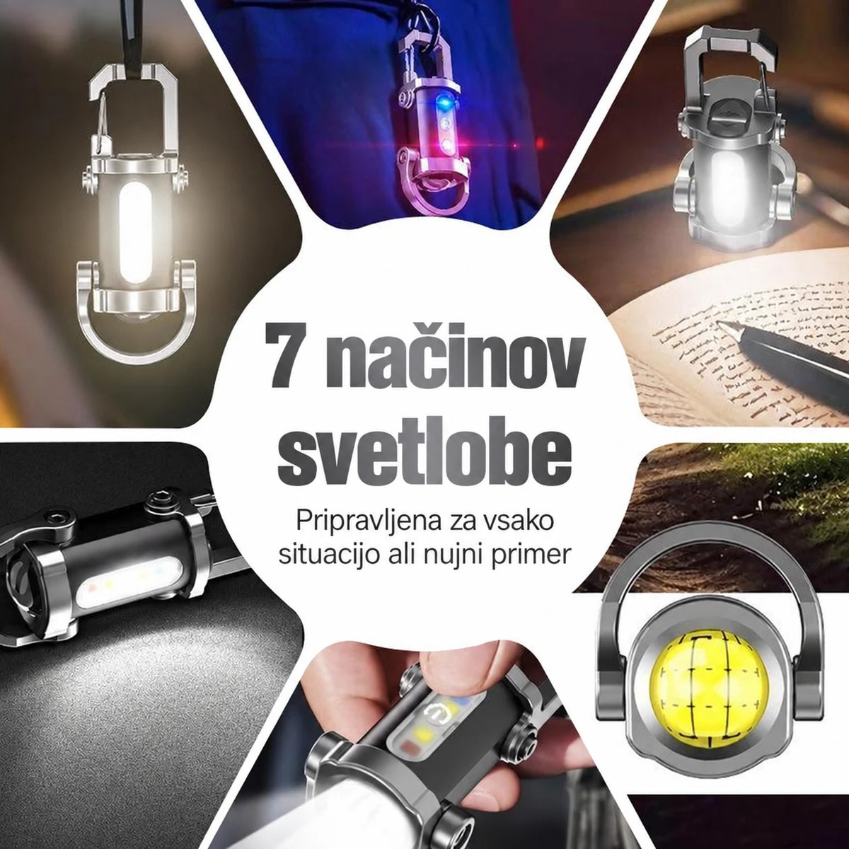 Prenosna polnilna svetilka za ključe