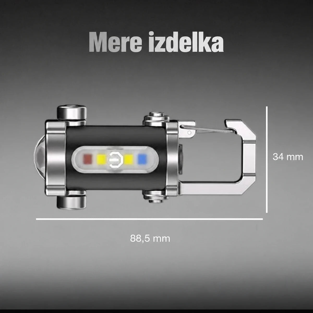 Prenosna polnilna svetilka za ključe