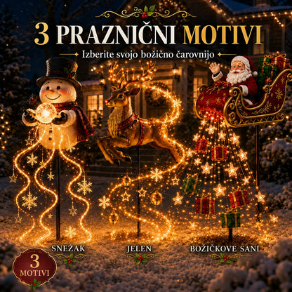 Solarni božični vrtni okras
