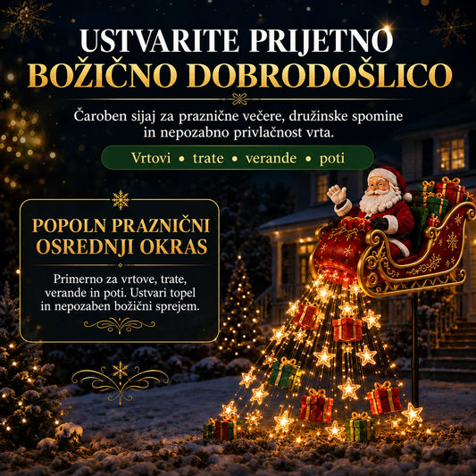 Solarni božični vrtni okras
